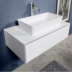 Mueble de baño en resina y cajón, CIPÌ