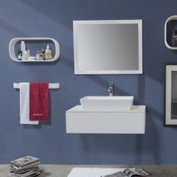 Mueble de baño en resina y cajón, CIPÌ