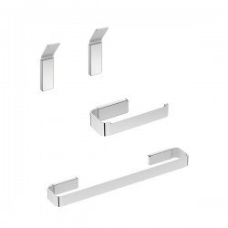 Set accesorios baño LINE de Bath+ con adhesivo.