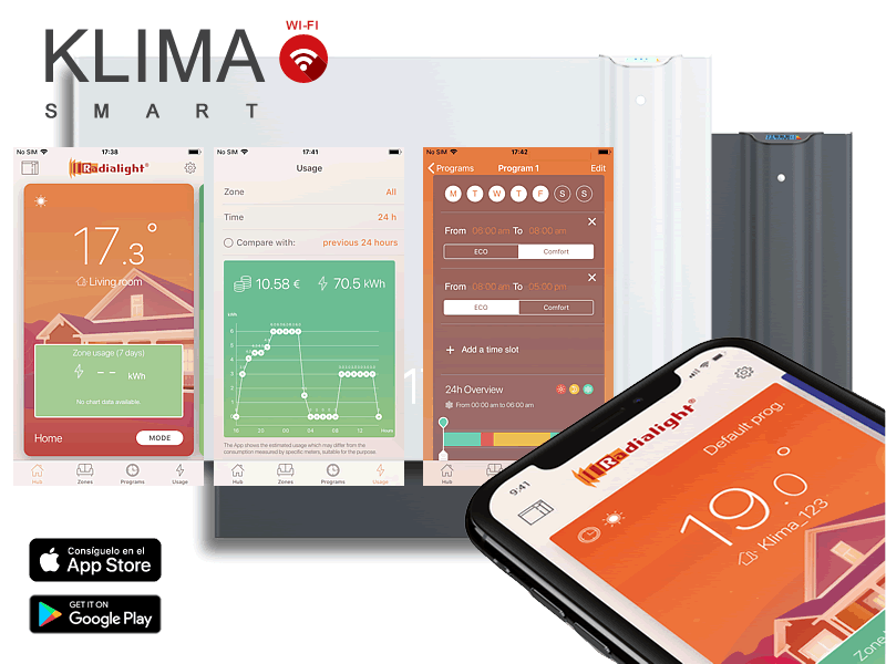 KLIMA wifi radiador inteligente App